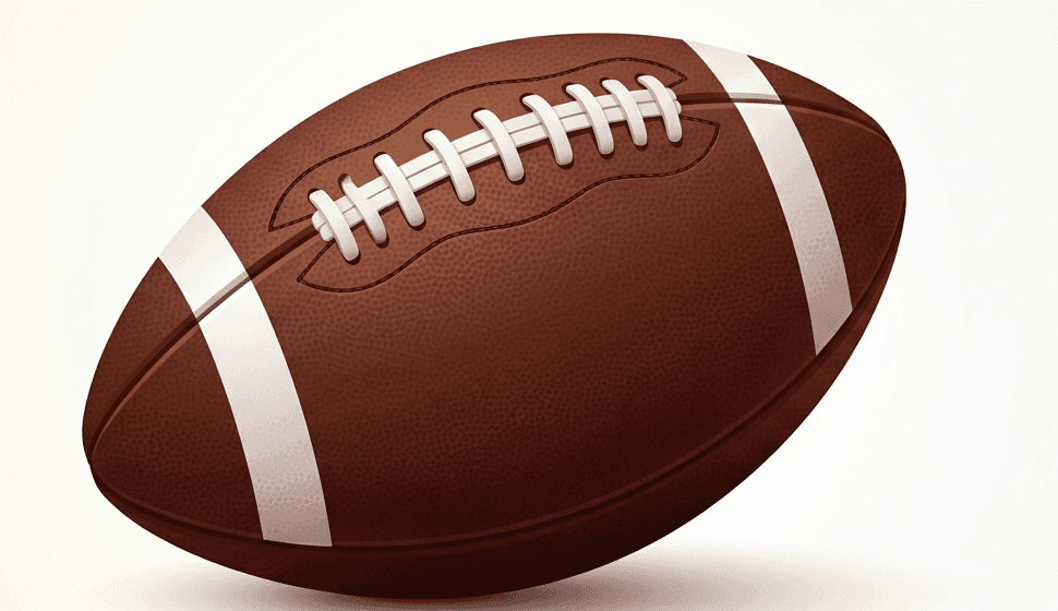 Illustration of an American football.